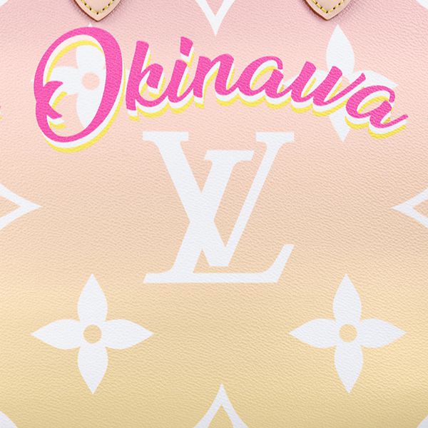 入手困難 ルイヴィトン オンザゴー 偽物Okinawaロゴ トートバッグ